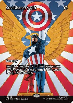 Steelshaper's Gift (Borderless) card from Marvel Universe Eternal-Legal
