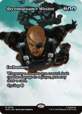 Reconnaissance Mission (Borderless) card from Marvel Universe Eternal-Legal
