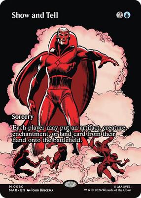 Show and Tell (Borderless) card from Marvel Universe Eternal-Legal