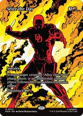 Seize the Day (Borderless) card from Marvel Universe Eternal-Legal