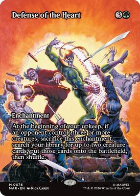 Defense of the Heart (Borderless) card from Marvel Universe Eternal-Legal