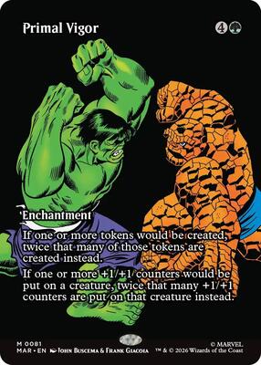 Primal Vigor (Borderless) card from Marvel Universe Eternal-Legal