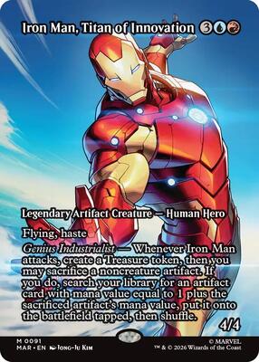 Iron Man, Titan of Innovation (Borderless) card from Marvel Universe Eternal-Legal