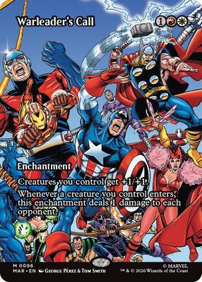 Warleader's Call (Borderless) card from Marvel Universe Eternal-Legal