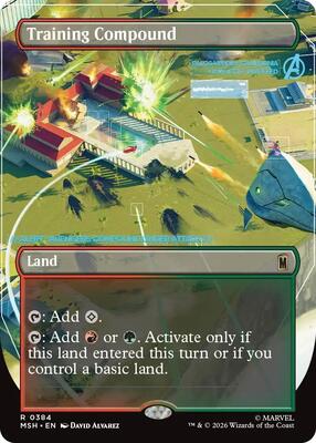 Training Compound (Borderless) card from Marvel Super Heroes