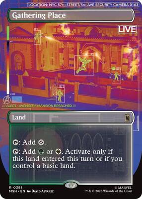 Gathering Place (Borderless) card from Marvel Super Heroes