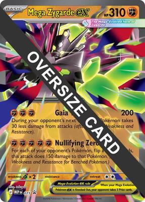 Mega Zygarde ex - 071 card from Jumbo Cards