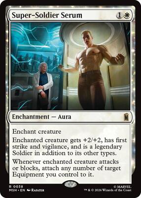 Super-Soldier Serum card from Marvel Super Heroes