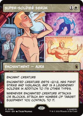 Super-Soldier Serum (Borderless) card from Marvel Super Heroes