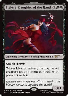 Elektra, Daughter of the Hand card from Standard Showdown Promos