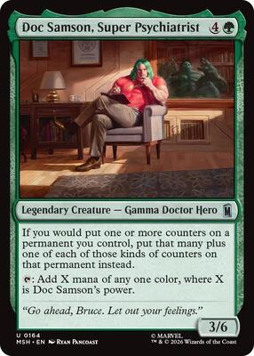 Doc Samson, Super Psychiatrist card from Marvel Super Heroes
