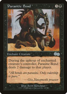 Parasitic Bond card from Urza's Saga
