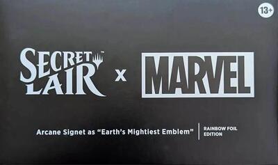 Secret Lair x Marvel: Arcane Signet as "Earth's Mightiest Emblem" - Rainbow Foil Edition card from Secret Lair Drop Series