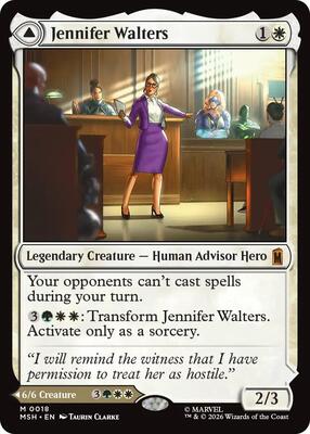 Jennifer Walters card from Marvel Super Heroes