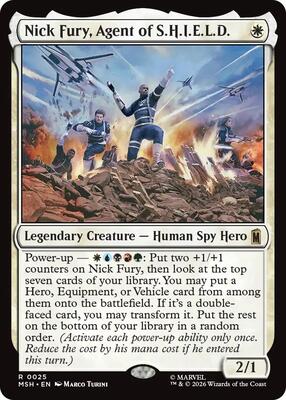 Nick Fury, Agent of S.H.I.E.L.D. card from Marvel Super Heroes