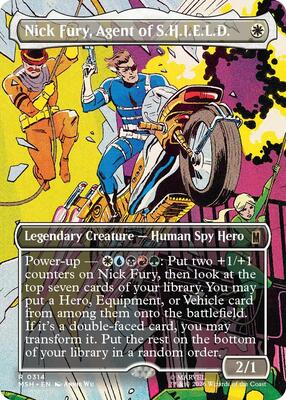 Nick Fury, Agent of S.H.I.E.L.D. (Borderless) (0314) card from Marvel Super Heroes