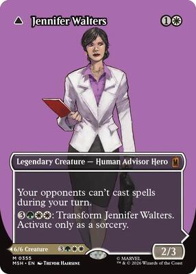 Jennifer Walters (Borderless) (0355) card from Marvel Super Heroes