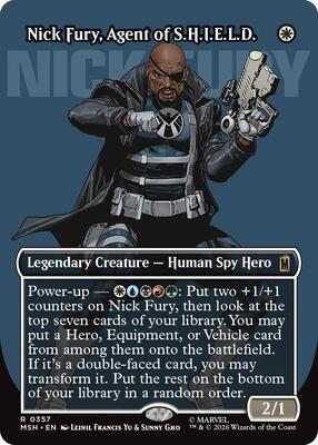 Nick Fury, Agent of S.H.I.E.L.D. (Borderless) (0357) card from Marvel Super Heroes
