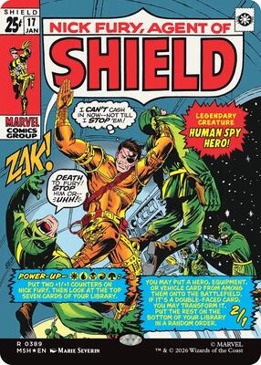 Nick Fury, Agent of S.H.I.E.L.D. (Borderless) (0389) card from Marvel Super Heroes