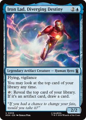 Iron Lad, Diverging Destiny card from Marvel Super Heroes