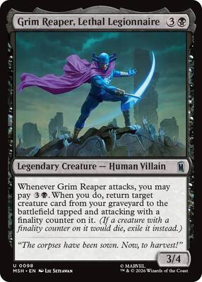 Grim Reaper, Lethal Legionnaire card from Marvel Super Heroes