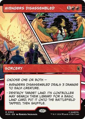 Avengers Disassembled (Borderless) card from Marvel Super Heroes
