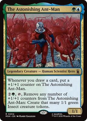The Astonishing Ant-Man card from Marvel Super Heroes
