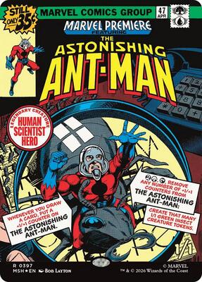 The Astonishing Ant-Man (Borderless) card from Marvel Super Heroes