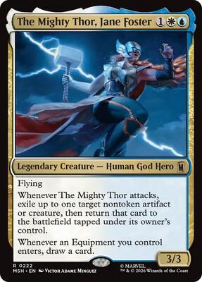The Mighty Thor, Jane Foster card from Marvel Super Heroes
