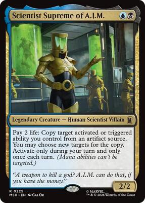 Scientist Supreme of A.I.M. card from Marvel Super Heroes