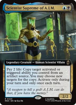 Scientist Supreme of A.I.M. (Extended Art) card from Marvel Super Heroes