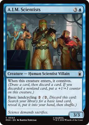 A.I.M. Scientists card from Marvel Super Heroes