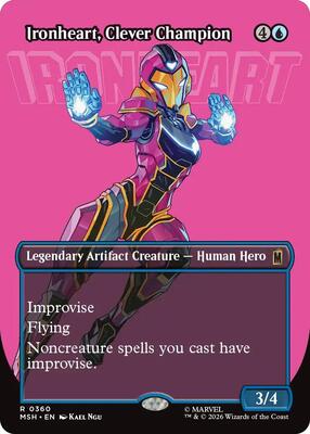 Ironheart, Clever Champion (Borderless) card from Marvel Super Heroes