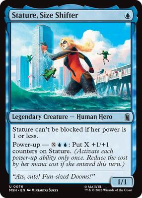 Stature, Size Shifter card from Marvel Super Heroes