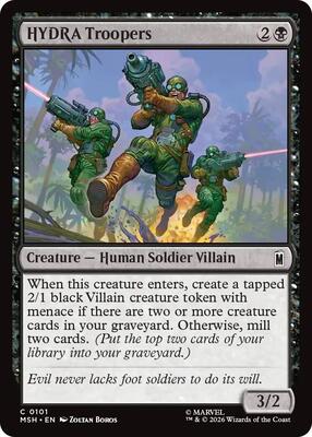 HYDRA Troopers card from Marvel Super Heroes