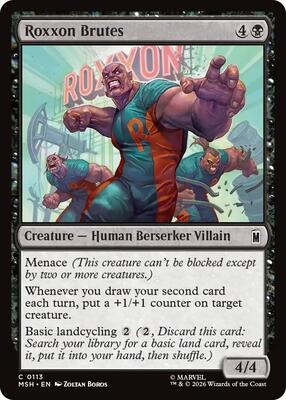 Roxxon Brutes card from Marvel Super Heroes
