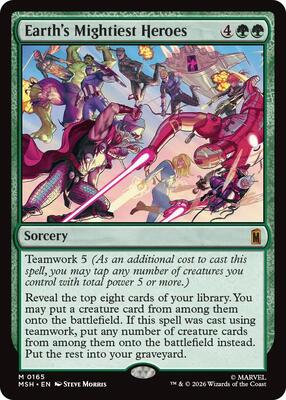 Earth's Mightiest Heroes card from Marvel Super Heroes