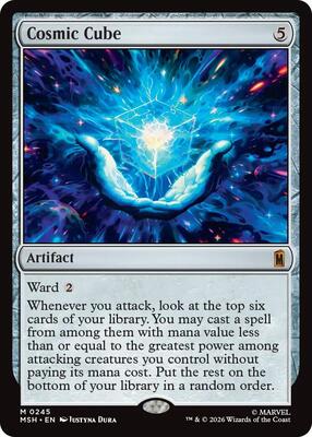 Cosmic Cube card from Marvel Super Heroes