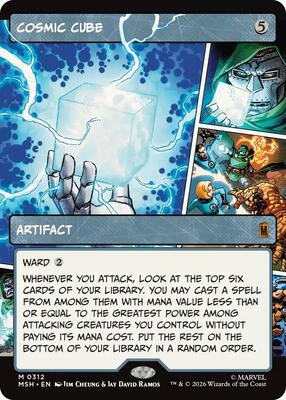 Cosmic Cube (Borderless) (0312) card from Marvel Super Heroes