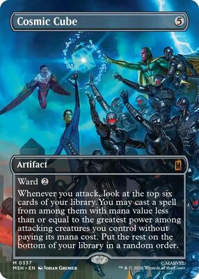 Cosmic Cube (Borderless) (0337) card from Marvel Super Heroes