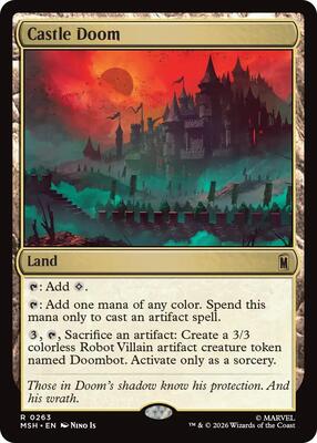 Castle Doom card from Marvel Super Heroes