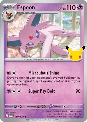 Espeon card from ME: 30th Celebration