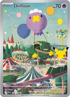 Drifloon - 136/128 card from ME: 30th Celebration
