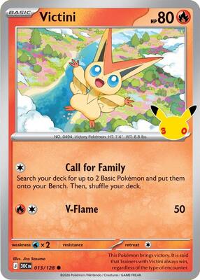 Victini card from ME: 30th Celebration