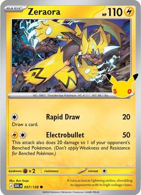 Zeraora card from ME: 30th Celebration