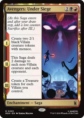 Avengers: Under Siege card from Marvel Super Heroes