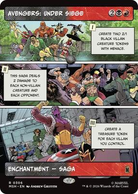 Avengers: Under Siege (Borderless) card from Marvel Super Heroes