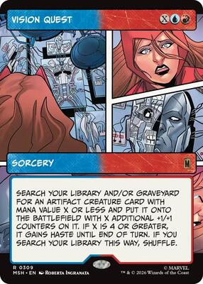 Vision Quest (Borderless) card from Marvel Super Heroes