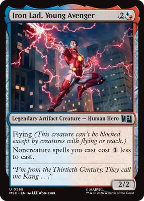 Iron Lad, Young Avenger card from Commander: Marvel Super Heroes