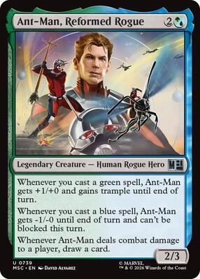 Ant-Man, Reformed Rogue card from Commander: Marvel Super Heroes